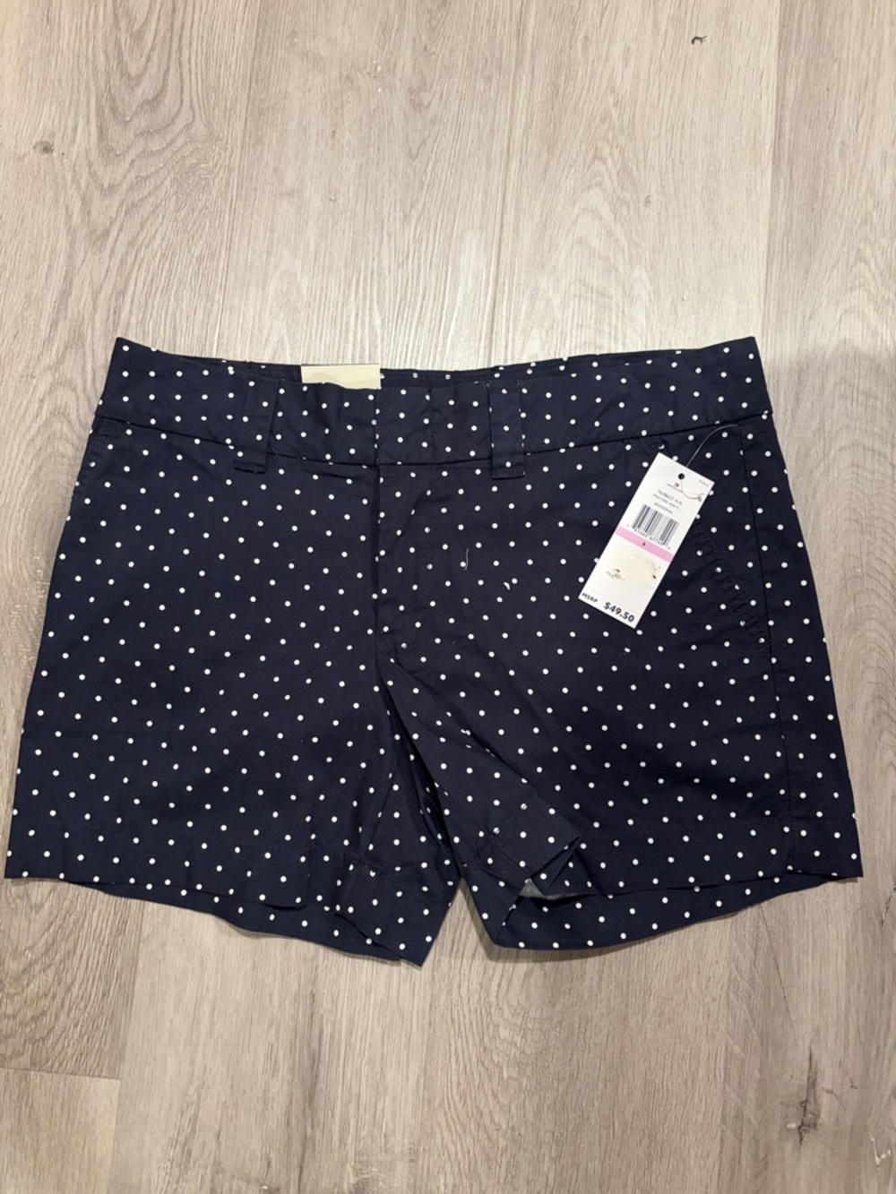 Tommy Hilfiger Navy Blue Polka Dot Bermuda Shorts